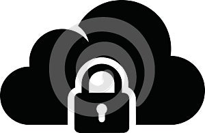 Secure Cloud Computing and Data Protection Icon