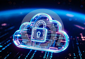 Secure Cloud Computing with Digital Lock and Data Streams