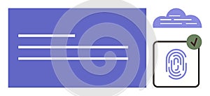 Secure Cloud Data Access with Biometric Authentication and Verification