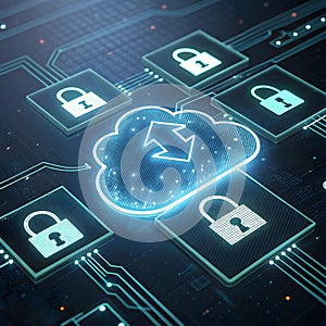 Secure Cloud Data Storage with Encrypted Locks