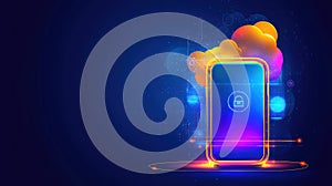 Secure Cloud Data Storage on Smartphone: Digital Security and Mobile Technology