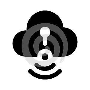 Secure cloud, cloud protection, cloud security icon design