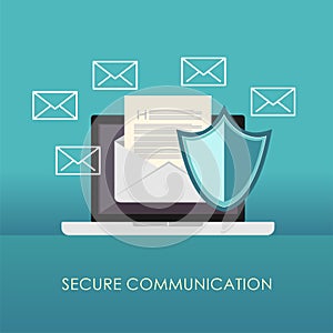 Secure communication. Email protection. Spam protection