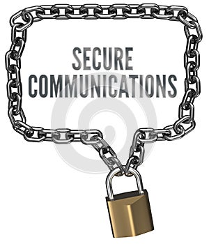 Secure Communications chain lock border