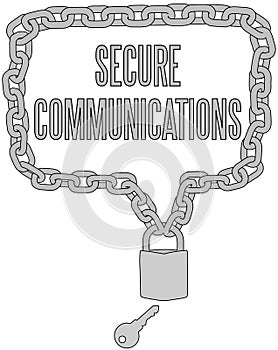 Secure Communications chain lock frame