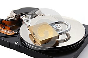 Secure computer hard disk drive