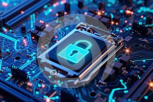 secure connection or Cyber Security, Data Protection, Information privacy, and internet technology concepts