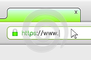Secure connection with https in the navigation bar
