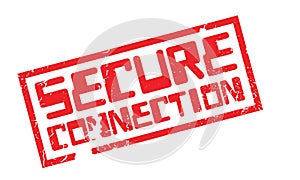 Secure Connection rubber stamp