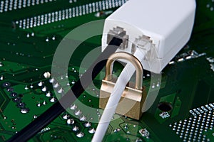 Secure connection and unsecure one concept