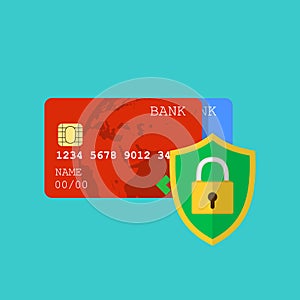 Secure credit card transaction.