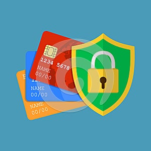 Secure credit card transaction.