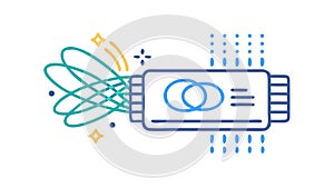Secure Data Encryption, Digital Information Protection, Cybersecurity, vector design Generative AI