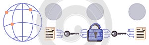 Secure Data Encryption and Transfer Between Global Networks