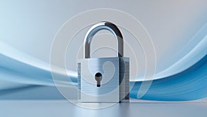 Secure Data Flow with Digital Lock Imagery
