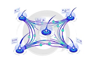 Secure data network with digital locks protecting information and system connections