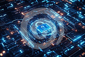 Secure data processing on circuit board