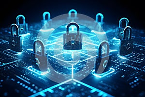 Secure data processing concep. Protect against data theft.