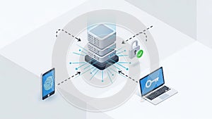 Secure data transfer between devices and cloud