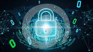 Secure digital network with encrypted data