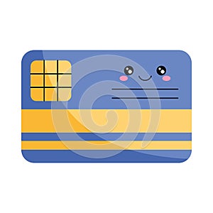 Modern Flat Style Credit Card Vector Illustration