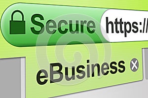 Secure eBusiness - Green photo