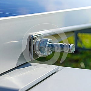 Secure Fastening of a Solar Panel Mounting System