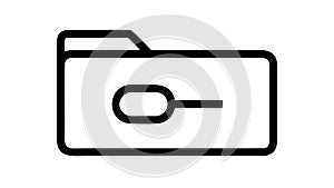 Secure Folder Access, Encrypted Data and Files, vector design Generative AI