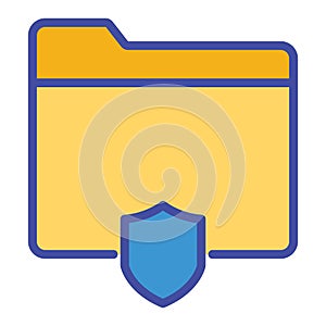 Secure folder Isolated Vector icon which can easily modify or edit