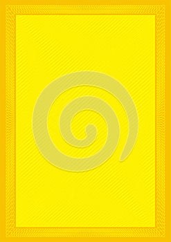 Secure Frame Yellow Background