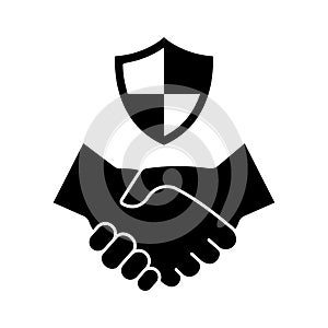 Secure friendship Vector Icon which can easily modify or edit
