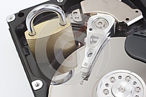 Secure hard disk drive