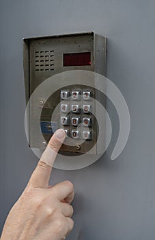 Secure Home System, Intercom Keypad, Door Phone, Doorphone, Entryphone, Videophone Call photo