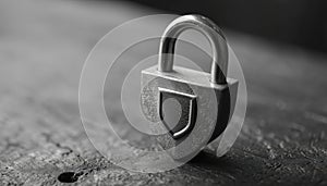 Secure Https Certificate Connection With Black And White Shield And Padlock Web Symbols
