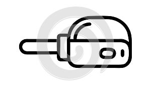 Secure key icon vector, digital lock, access, encryption, protected data, vector design Generative AI