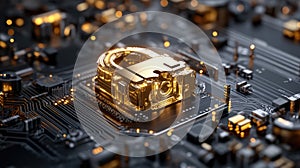 Secure lock on circuit board