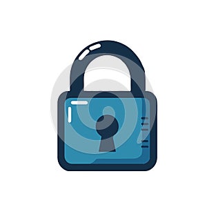 Secure lock symbol vector illustration