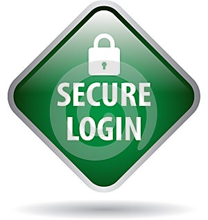 Secure login web button