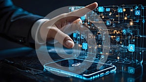 Secure Mobile Blockchain Payment Featuring Cryptocurrency and Advanced Encryption