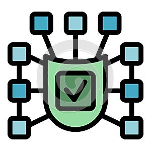 Secure network connection showing data protection and cybersecurity
