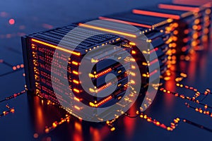 Secure Network Infrastructure with VPN, SSL and TLS Encryption for Confident Digital Transactions - Cyber Security Visua photo