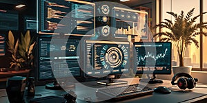 Secure online environment computer screen.