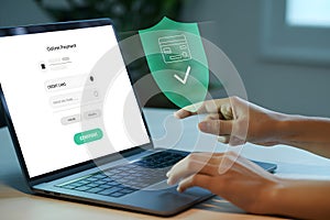 Secure online payment process with user authentication