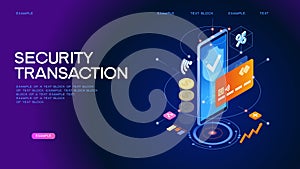 Secure online payment transaction Web Banner