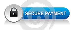 Secure payment icon button