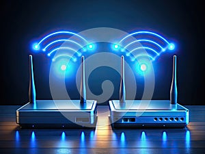 Secure PeertoPeer Network Connection Decentralized Architecture for Efficient Data Exchange Between Wireless Routers photo