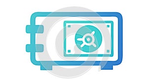 Secure Safe Box, Financial Security and Storage, vector design Generative AI