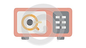 Secure Safe Box for Valuables and Important Documents, vector design Generative AI