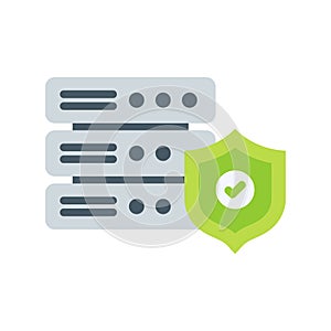Secure Server icon vector image. Suitable for mobile apps, web apps and print media.