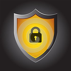 Secure shield icon